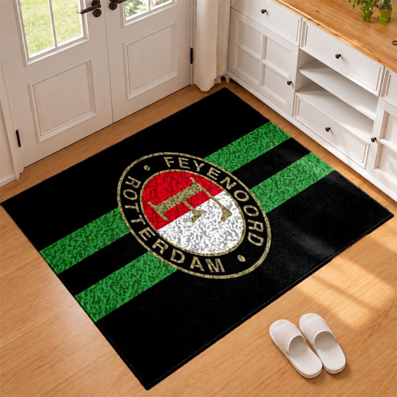 Feyenoord Rotterdam Carpet Door Mat for Living Room or Bedroom Protective Mat Under Chair Office Decoration Christmas Gift Birthday Present