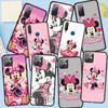 Чехол для телефона Samsung Galaxy S25 S24 S23 iPhone 16 15 Xiaomi Redmi Note 14 13 12 16E X 11 Pro Max OPPO Moto Huawei A15 аниме Минни Маус розовый чехол