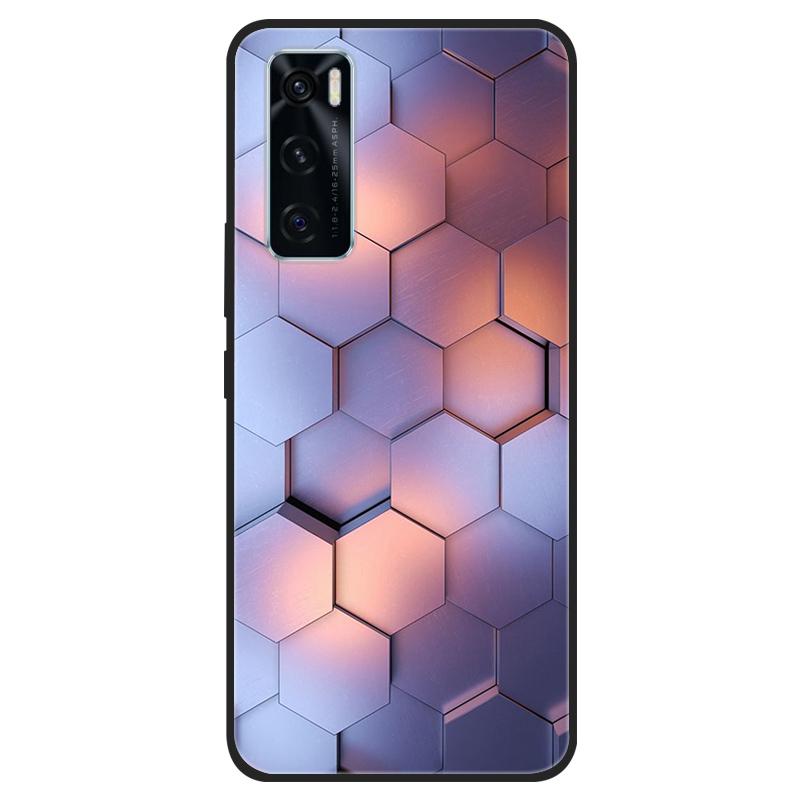 Чехол для Vivo V20 SE V20SE Силиконовый Кот Расписной Мягкий Черный Чехол для VivoV20 V20SE V2022 V2023 Чехол TPU Coque Защитный Capa