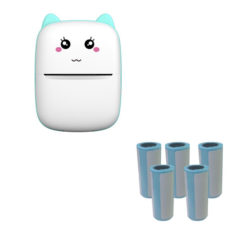 Портативный термопринтер MINI с беспроводной связью BT 203dpi Фотоэтикетка Памятка Печать неправильных вопросов с USB-кабелем Imprimante Портативный