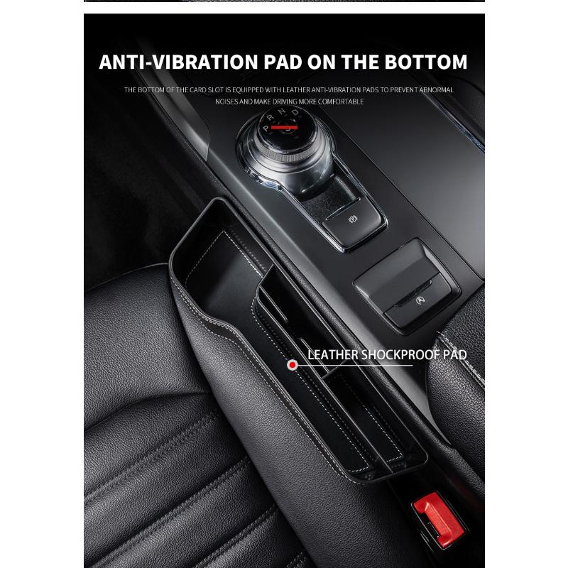 Car Seat Gap Organizer Multifunction Storage Box Cup Pocket For Ford Focus Mk2 Mk3 Fiesta Ranger Mondeo S-MAX Kuga Mustang