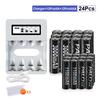 PALO AA and AAA Rechargeable Batteries 3000mAh NI-MH AA Battery LR6 1100mAh AAA LR3+LCD USB USB Charger for 1.2V AA AAA Battery
