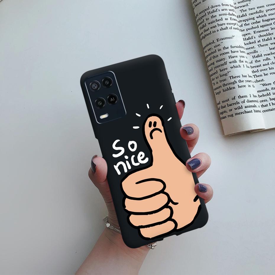 For Oppo A54 Case CPH2239 Soft Silicone Shockproof Cute Painted Cover For Oppo A54 OppoA54 A 54 6.1" Phone Cases Fundas Bumper