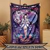 Custom Name Personalized Genshin Impact Print Blanket, Home Decor, Bedroom, Sofa, Camping, Couch, Gifts for Birthday Christmas