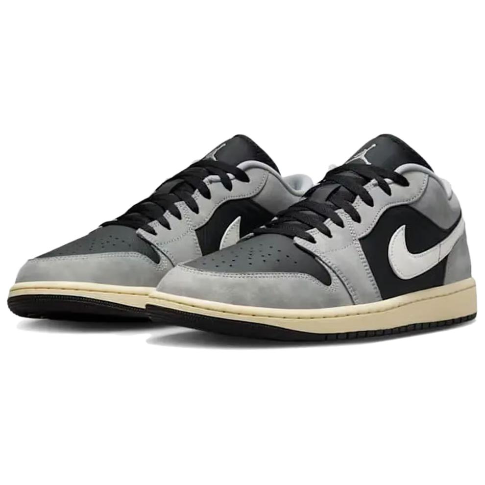 Air Jordan 1 Low Light Smoke Grey Men Sneakers White Off-Noir HQ2010-012