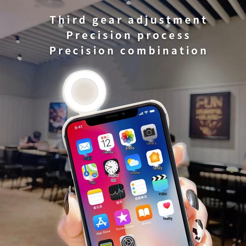 Чехол для телефона 16 Pro Max со встроенной трехцветной подсветкой для фронтальной и задней съемки