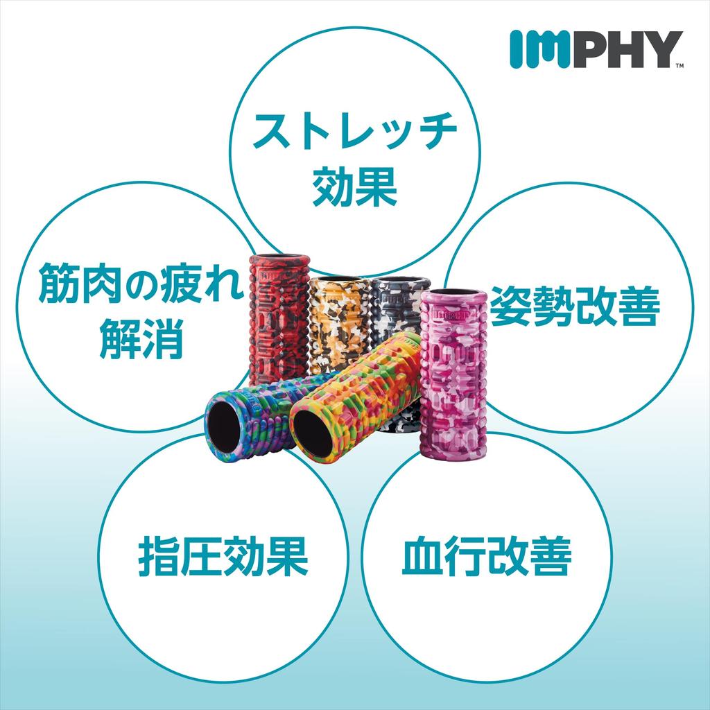 IMPHY Миофасциальный релиз Пенный ролик Жесткий Огненная сетка Пенный ролик Фасциальный ролик Фитнес Растяжка [Оригинал]