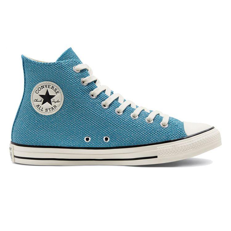 Converse Chuck Taylor All Star Summer Breathe Удобные Повседневные Высокие Кеды из Канваса Унисекс Синие 168288C