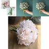 5 Heads Artificial Peony Silk Fake Flowers Hydrangea Bouquet For Elegant Wedding Party Decor**