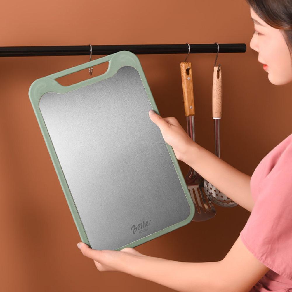 Anti-mold Double-Sided Chopping Board Stainless Steel Chopping Block Household Cutting Board Fruit