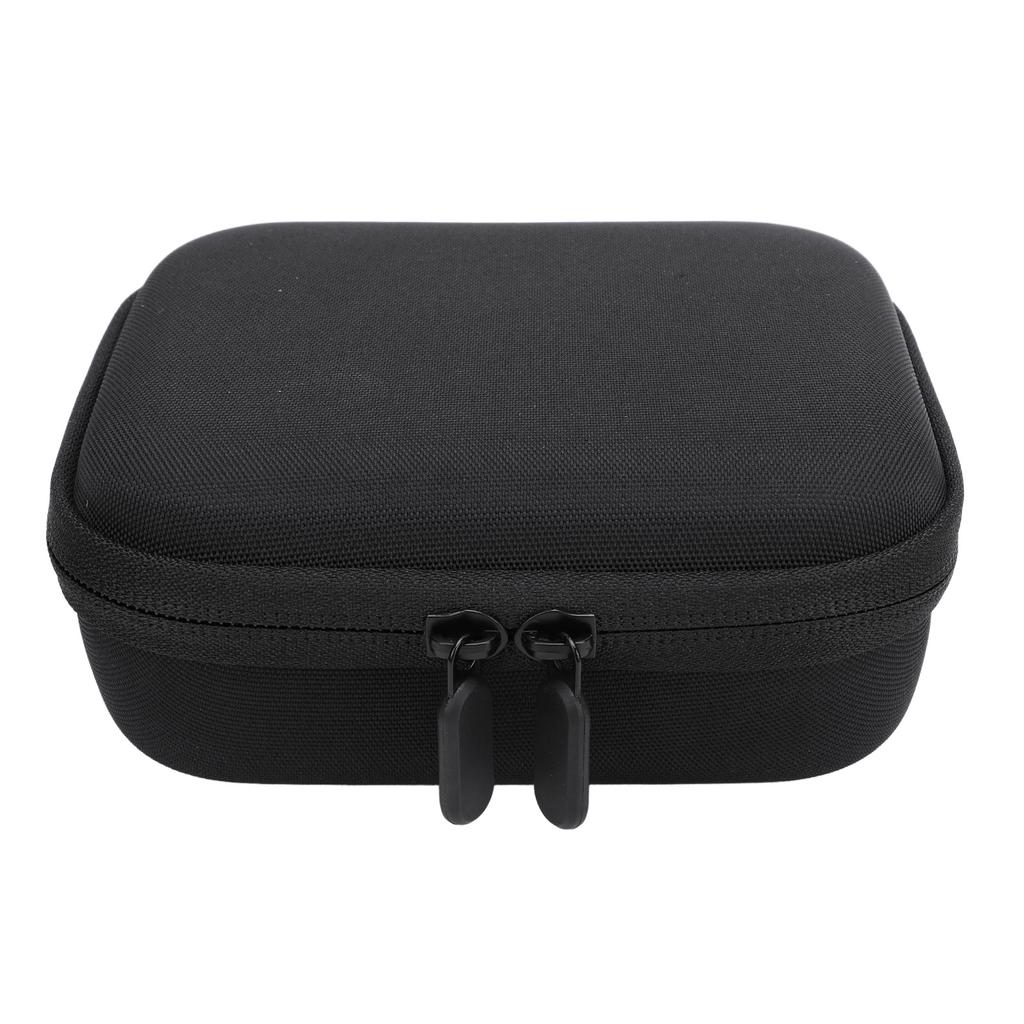 Action Camera Case with Two Way Zipper Mesh Pocket Black Nylon Drop Resistant Portable Water Resista