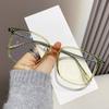 Autumn TR Frame New Gray Simple Glasses Frame Personality College Fashion Wear Anti-blue Flat Mirror.
