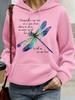 Unisex  2026 Dragonfly We Are Love Quote Printing Hoodies Womens Pocket Casual Pullovers Fleece Multicolor Hoody Autumn Loose Sportswear