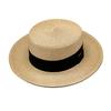 Fashion straw weaving travel sunshade sunscreen hat small flat top straw hat casual versatile hot-selling