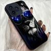 M492 Очки Лев Ангельские Глаза Мягкие Чехлы для Телефона для iPhone Samsung Galaxy Xiaomi Rdemi Huawei Honor Infinix Realme OPPO Vivo Все Модели Чехол из ТПУ