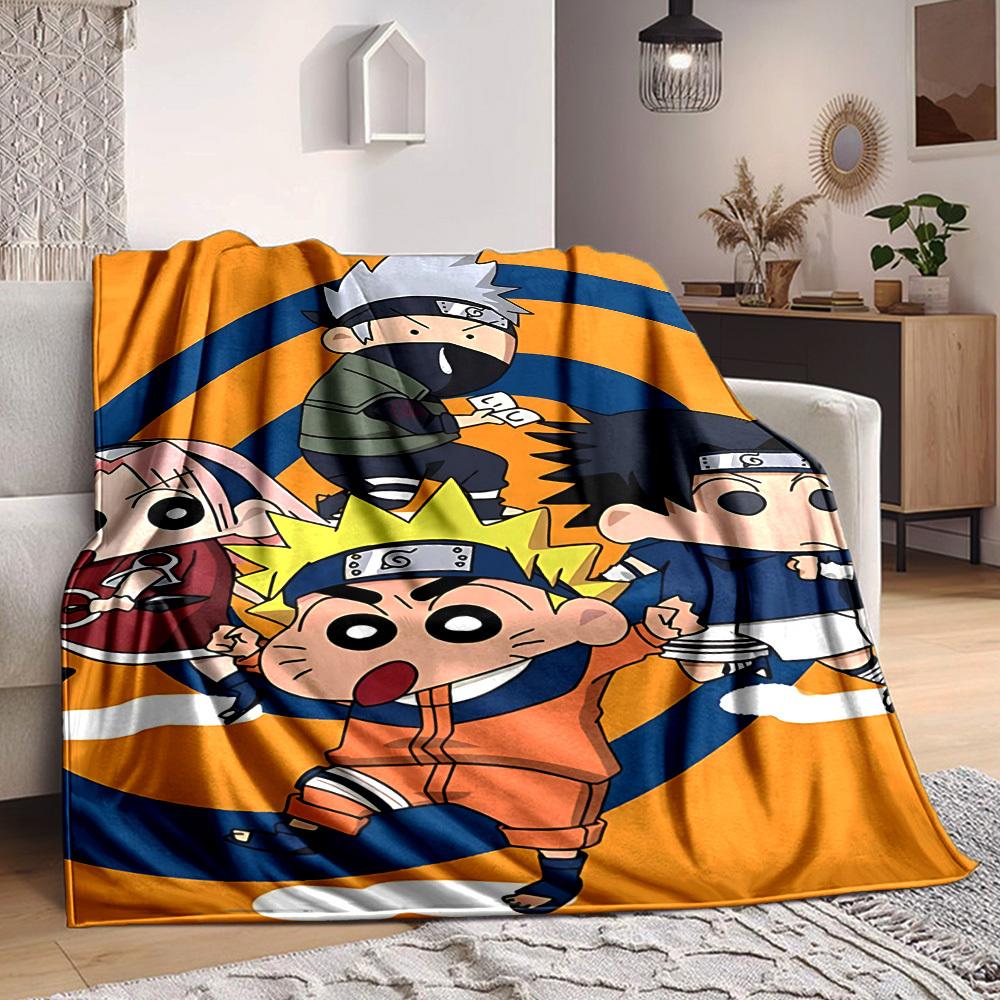 1pc Crayon Shinchan Blanket Soft All Season Throw with Vibrant Design, Perfect for Home, Travel, and Gifts, Ideal for Naps and Camping