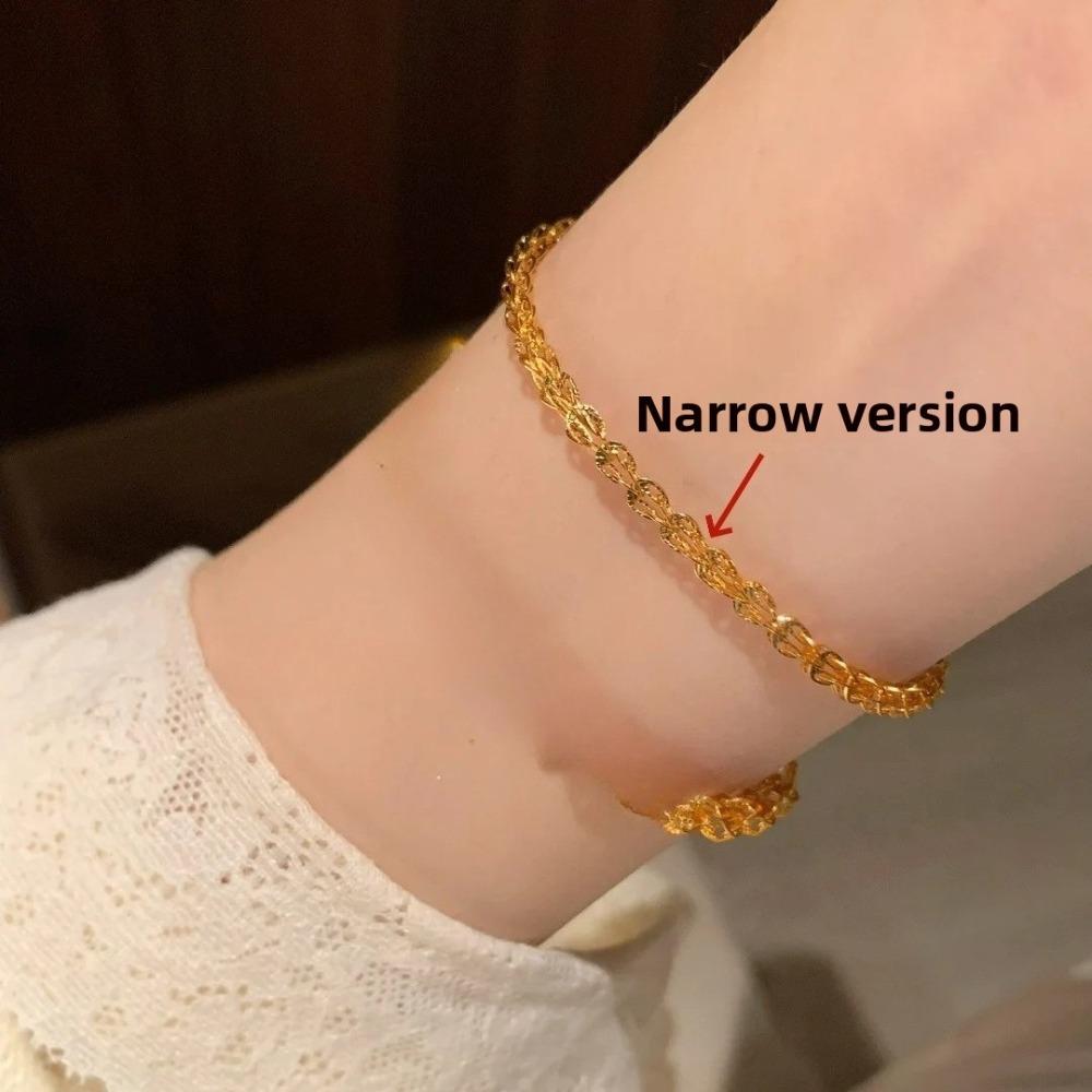 Elegant Gold Phoenix Tail Bracelet for Women Minimalist Hollow Design New Chinese Style Cuff Bangle Jewelry
