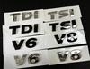 1 шт. 3D ABS высокое качество V6 V8 TDI TSI Автомобиль Буквы Задний багажник Наклейки Эмблема значок наклейка Наклейка стайлинг