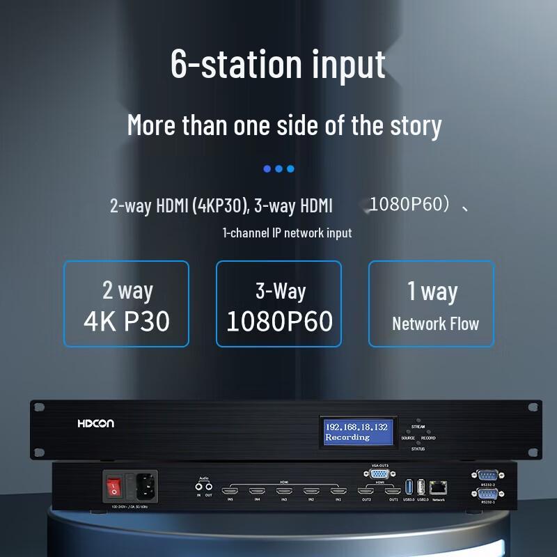 HDCON 4K Recording and Broadcasting System (CN version)