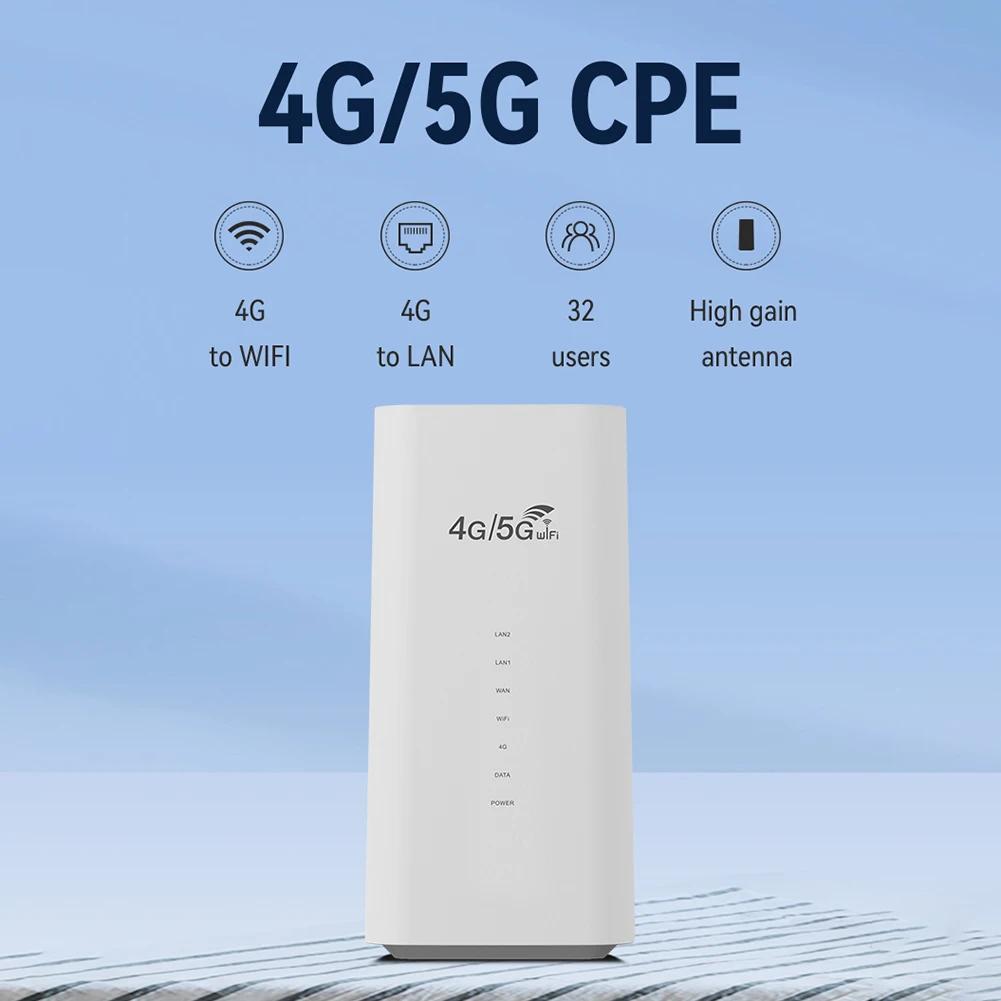 Беспроводной роутер 300 Мбит/с CPE 4G WiFi роутер 3 порта RJ45 со слотом для SIM-карты Широкое покрытие Внутренняя антенна для помещений и улицы