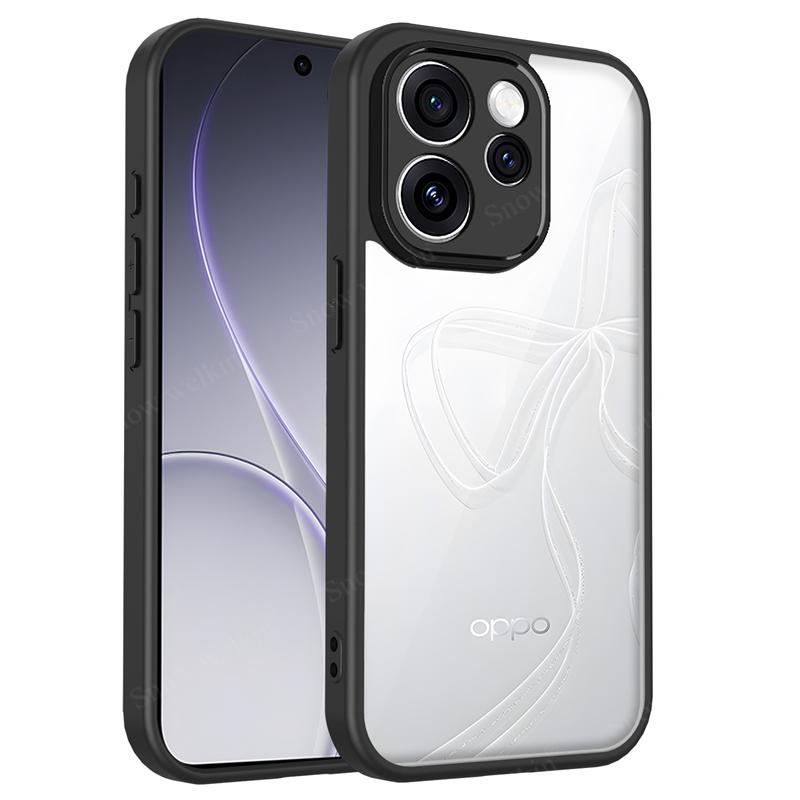 Прозрачный силиконовый чехол для Oppo Reno 15 Reno15 Pro F FS mini Max 15F 15C 15FS Reno15F Задняя панель из ПК Бампер из ТПУ Чехлы для телефона Обложка