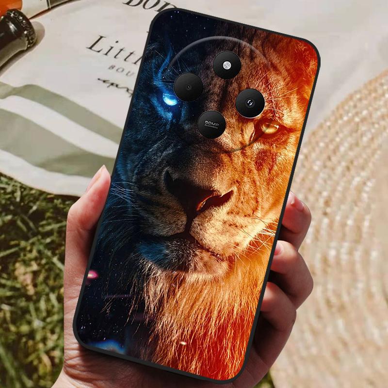 Чехол для Xiaomi Redmi 14C Poco C75 Чехол с мультяшным животным Мягкий силиконовый чехол для телефона Для Xiaomi Poco C75 Redmi 14C 14R Fundas Capa