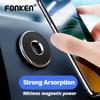 FONKEN Магнитный автомобильный держатель для телефона из цинкового сплава, автомобильный держатель, сильный магнит, адсорбция, настенный кронштейн, поддержка приборной панели, смартфон Samsung Xiaomi