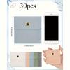 30pcs PU Leather Jewelry Pouches with Snap Closure, 3.15×3.15 Inches, Perfect for Storing Rings, Necklaces, and Various Colors