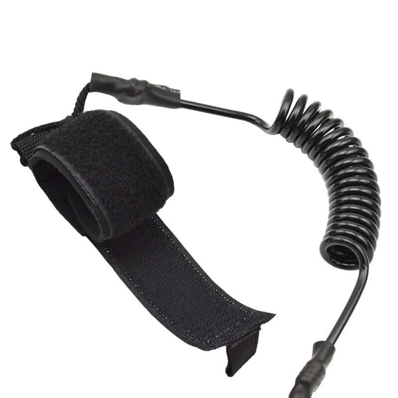 Поводок для серфинга, каяка, веревка для серфинга, поводок для лодки, эластичный вращающийся, выдвижной, со спиральной пружиной, безопасное весло, веревка для стоя на щиколотке и ноге