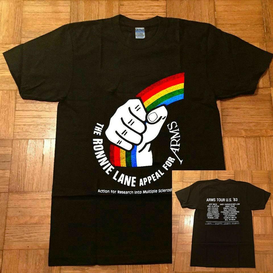 RONNIE LANE 1983 APPEAL FOR ARMS TOUR JEFF BECK ERIC CLAPTON REPRINT Unisex T-Shirt