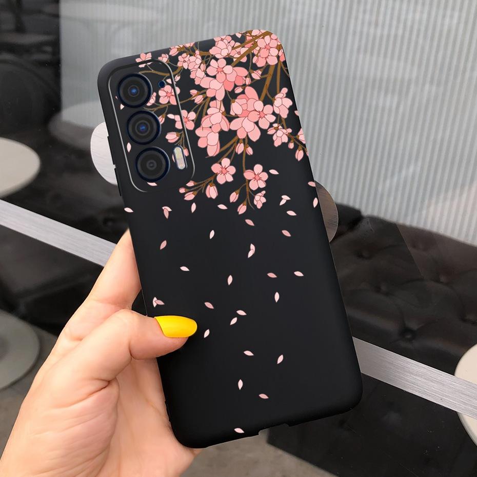 Силиконовый чехол для Motorola Edge (2021) / Edge 5G UW (2021) Модные чехлы для телефона с рисунком подсолнуха и ромашки для Edge 2021 XT2141