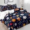 Sports Style Basketball Three-piece Quilt Cover 3D Digital Printing Bedding Set Bed Cover