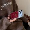 Красный чехол для iPhone 17 Pro Max в горошек с изображением лошади и сердца, на Новый год по китайскому календарю