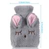 Keep Warm Cartoon Plush Portable Hot Water Bottle Hand Warmer Water Injection Relaxing