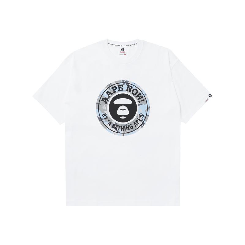 Aape T-Shirts Men's Crew Neck Moderate Straight Fit AAPTEM1407XXK