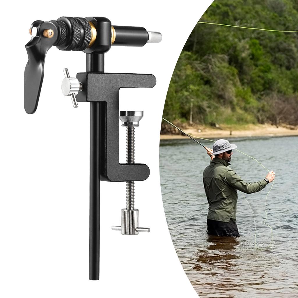 Поворотный зажим для вязания мушек, рыболовный крючок, зажим для вязания мушек, набор инструментов для ловли мушек