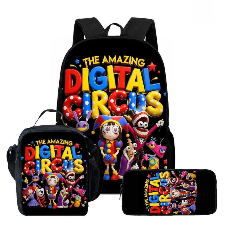 Kids Cartoon Backpack Set With Lunch Bag Pencil Case - Lightweight Ergonomic School Grades 1-6