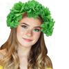 St. Patrick'S Day Wreath Headband Simulation Flowers Headwear Green Hair Comb Hair Accessories Party Decor