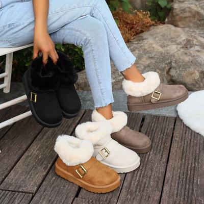 Женские зимние ботинки на платформе широкой полноты, зимние ботильоны на меху, оптом теплые ботильоны для женщин