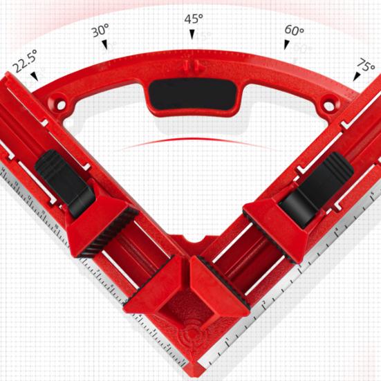Регулируемый угловой зажим 90 градусов, прочно зажатый многоугольный метрический/британский многофункциональный прямоугольный зажим для деревообработки