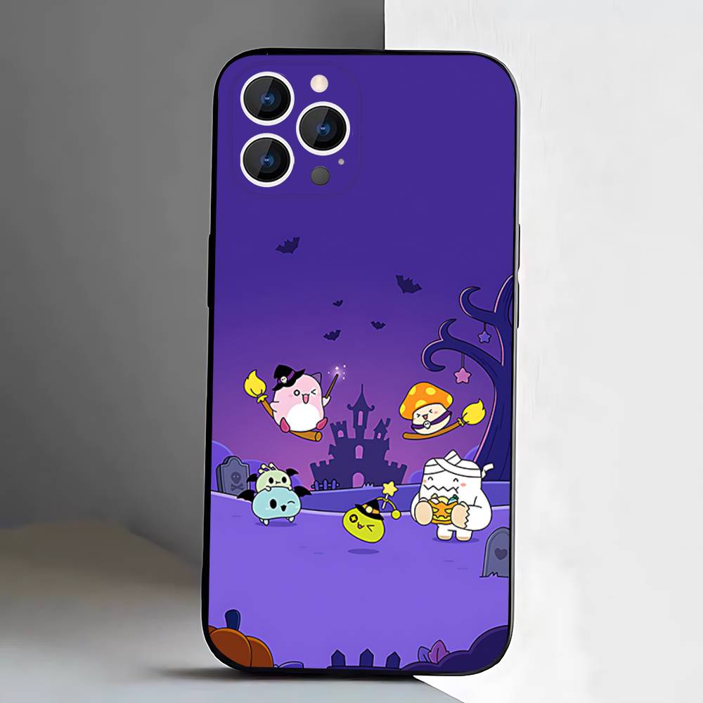 M-Maplestory Игра Чехол для телефона Силиконовый Мягкий Для IPhone 16,17,15,11,13,12,14,Mini,Pro,Max,Plus,Air,E Черный