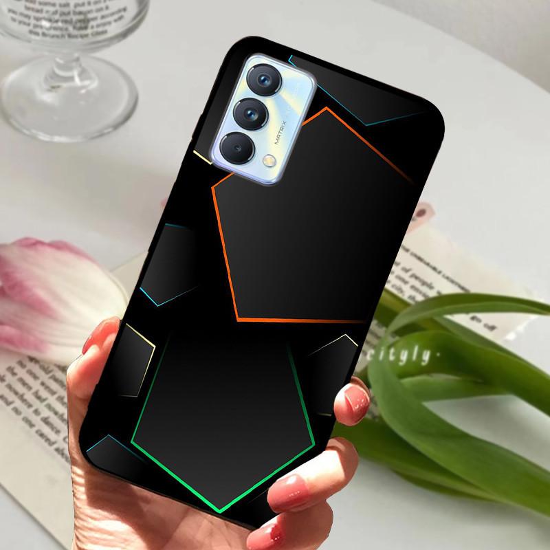 Для чехла Realme GT Master Case Edition Животные Мультфильмы Мягкий Силикон Funda для Телефона Realme GT Master Explorer Чехол Черный Coque