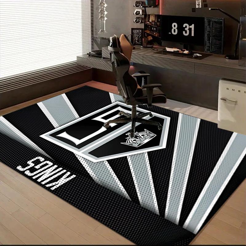 Los Angeles ice hockey Floor Mat for Living Room, Game Rooms, Office, Bedroom, Office Floor Mat Playful Design, Christmas fan gifts