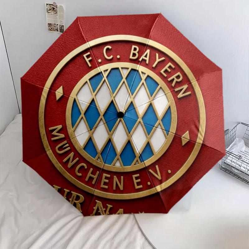 1 шт. Автоматический складной зонт - FC Bayern München, узор с индивидуальным именем, портативная и складная конструкция с 8 спицами, рождественские и новогодние подарки