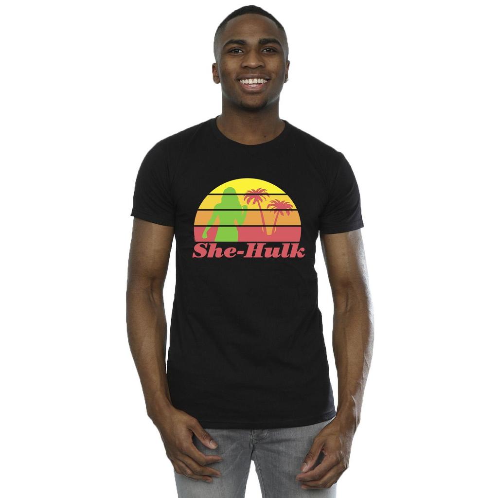 Marvel Mens She-Hulk: Attorney At Law Sunset Flex T-Shirt