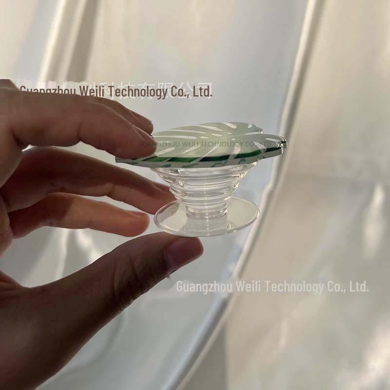 Складная акриловая подставка для телефона с имитацией листа и кронштейном для подушки безопасности