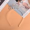 Gift Letter Zinc Zinc Alloy Tiara  Crown Birthday Hair Hoop Birthday Queen Headband Female Jewelry