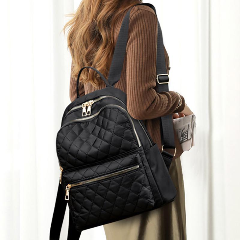 Модный рюкзак Оксфорд для женщин, тканевый рюкзак для подростков, большая вместительная студенческая школьная сумка, дорожная женская сумка