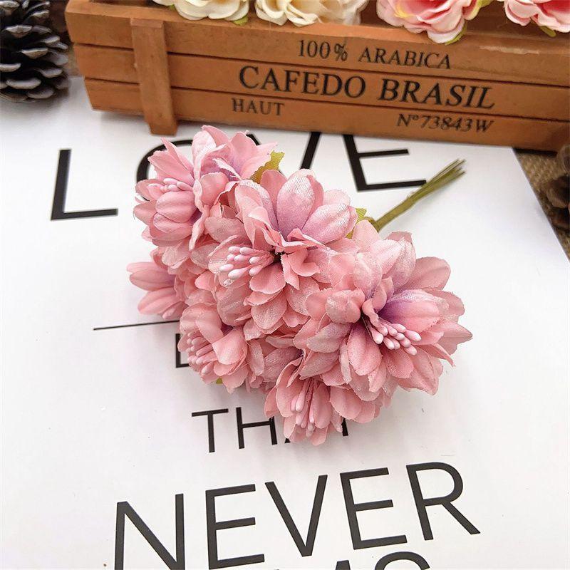 Color Carnation Home Decor Silk Flower Headdress Flower Small Flower DIY Material Flower Mori Style