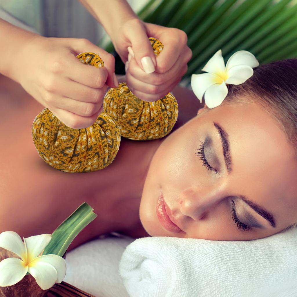 Тепловой пакет, нагревательный пакет, шарик для здоровья, мокса, прижигание, терапия, сумка для лица, спа, массаж тела, тайский массаж